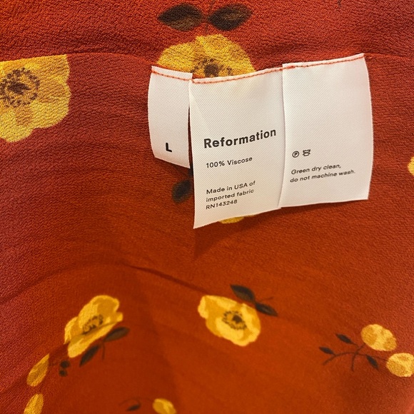 Reformation Hailey Joy Floral dress size L - Picture 5 of 5